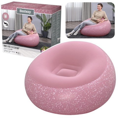 Fotel Dmuchany Siedzisko Różowy Inflate A Chair Bestway 75155 BESTWAY