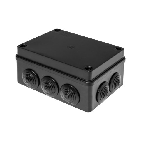 Puszka hermetyczna 150x110x70, 10 dławików, odporna na UV, czarna, IP65 Orno