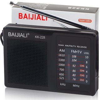 Radio kuchenne budowlane bateryjne fm am jack kieszonkowe małe na baterię RTO