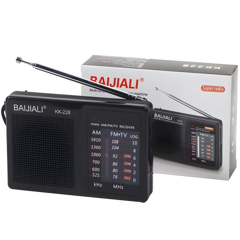 Radio kuchenne budowlane bateryjne fm am jack kieszonkowe małe na baterię RTO