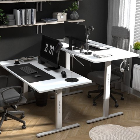 Biurko elektryczne Leader 7.6 White 160 cm