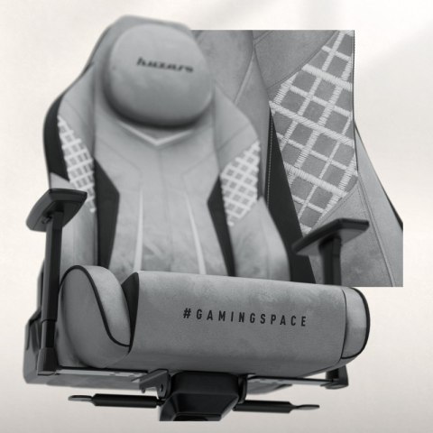 Fotel gamingowy zamszowy Force 8.3 Grey