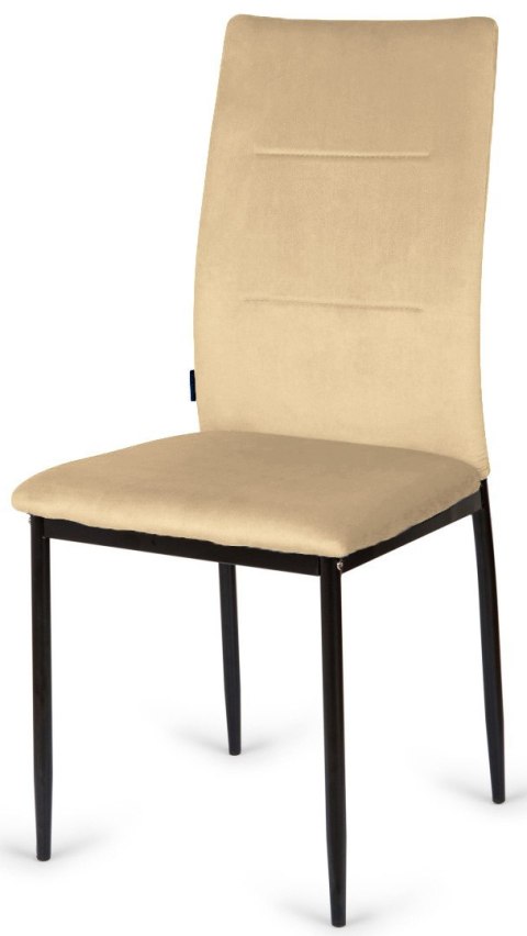 Lugano Krzesła tapicerowane Zestaw 4 VALVA DUO VELVET BEIGE