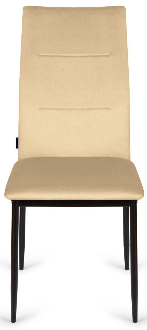 Lugano Krzesła tapicerowane Zestaw 4 VALVA DUO VELVET BEIGE