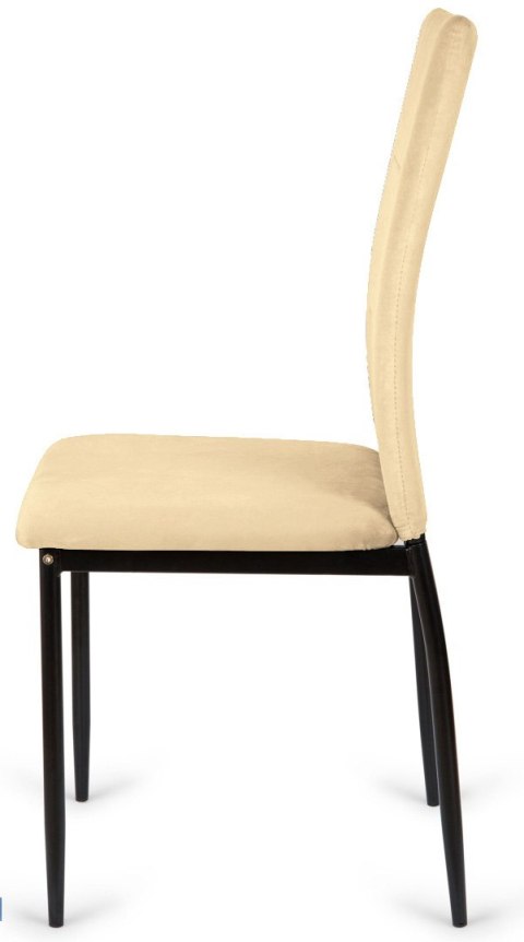 Lugano Krzesła tapicerowane Zestaw 4 VALVA DUO VELVET BEIGE