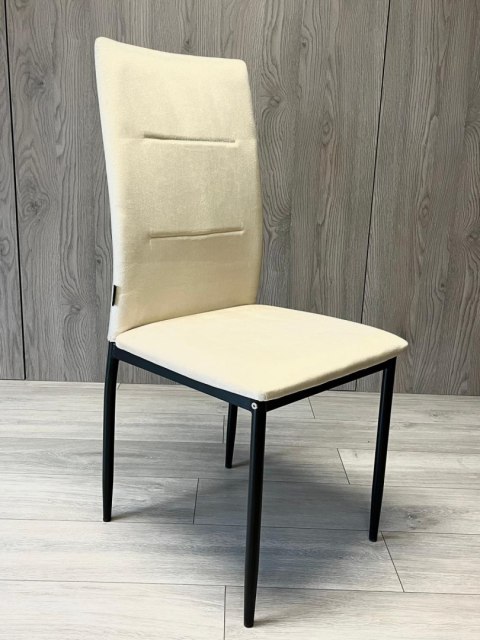 Lugano Krzesła tapicerowane Zestaw 4 VALVA DUO VELVET BEIGE