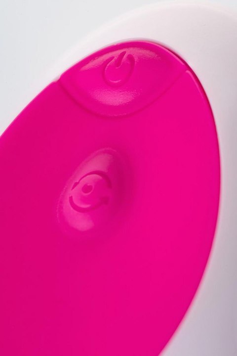 A-TOYS, Vibrating egg with remote control, silicone, pink and white, 12 cm