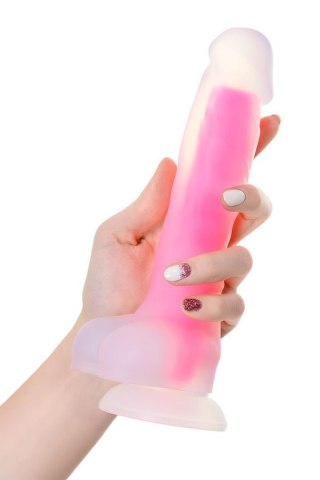 Dildo żelowe świecące Peter Glow Beyond różowe 16,5 cm