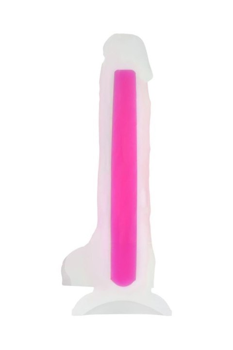 Dildo żelowe świecące Peter Glow Beyond różowe 16,5 cm