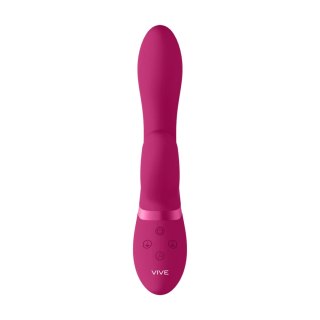 Wibrator króliczek silikonowy Vive Kyra różowy USB 21 cm