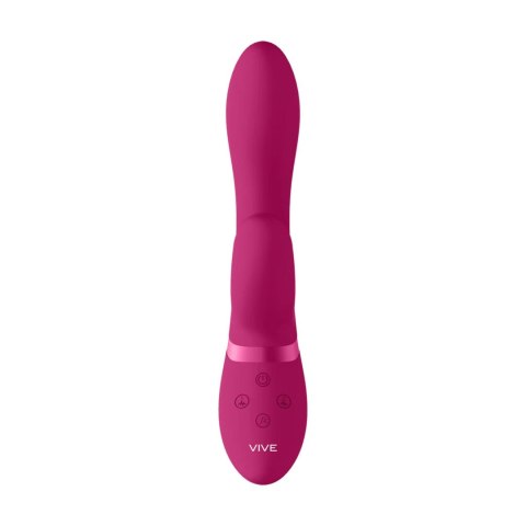 Wibrator króliczek silikonowy Vive Kyra różowy USB 21 cm