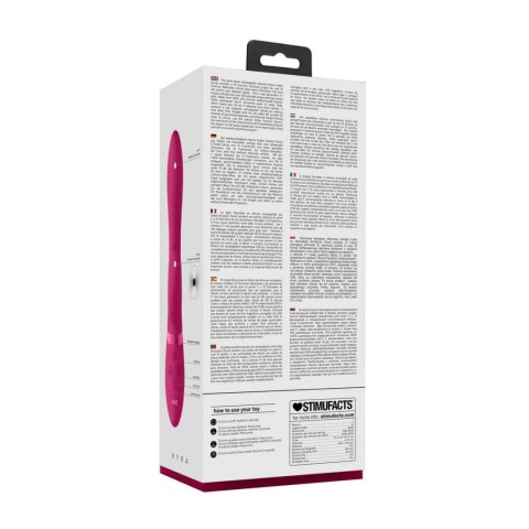Wibrator króliczek silikonowy Vive Kyra różowy USB 21 cm