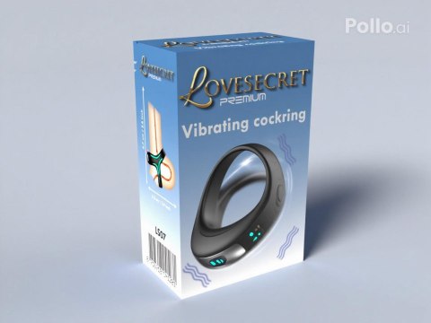 Wibrujący pierścień erekcyjny Lovesecret Premium silikonowy wodoodporny USB