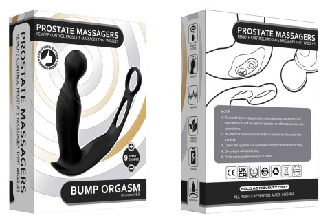 Masażer prostaty falujący z pilotem B-Series Cute silikonowy USB 15 cm