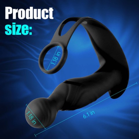Masażer prostaty falujący z pilotem B-Series Cute silikonowy USB 15 cm
