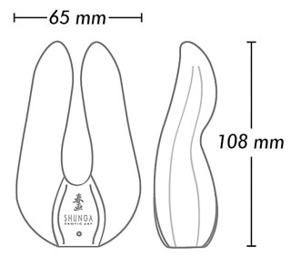 Wibrator podwójny Shunga Aiko silikonowy różowy USB 11 cm