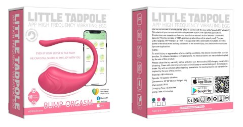 Jajeczko silikonowe wibrujące z aplikacją App Love Egg fioletowe 9,6 cm