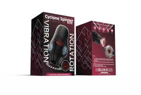 Automatyczny masturbator Cyclone Spinner Elite z rotacją i wibracją USB