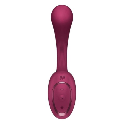 Wibrator punktu G i łechtaczki Satisfyer G For Goddess 2 bordowy