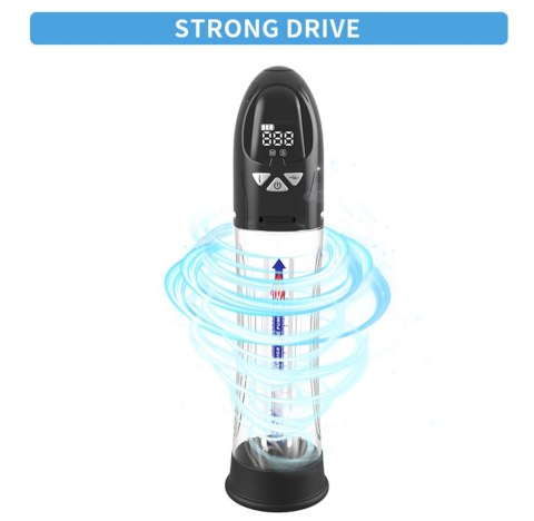 Pompka automatyczna Passion Pump wodoodporna LCD ładowalna 21 cm