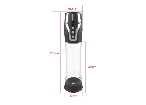 Pompka automatyczna PASSION PUMP wodoodporna doładowywalna głosowa 32 cm