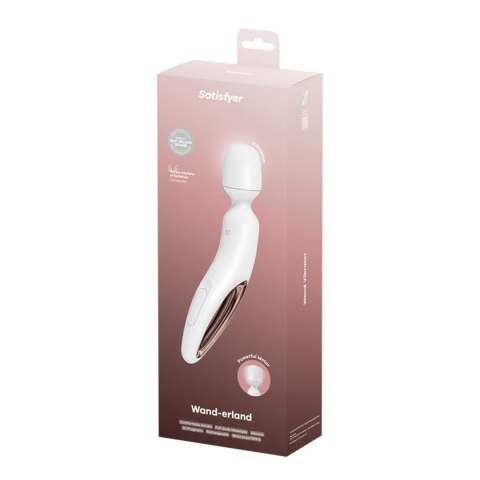 Masażer wibracyjny Satisfyer Wanderland biało różowozłoty XXL 30 cm USB