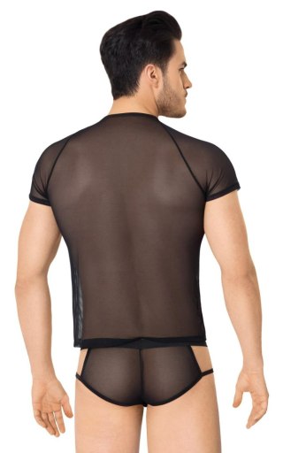 Siateczkowa koszulka i szorty SoftLine 4607 czarne XL