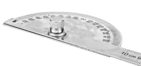 Kątomierz z linijką 100 mm, stal nierdzewna NEO TOOLS