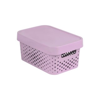 Pojemnik ażurowy z przykrywką Infinity 4,5L różowy Curver
