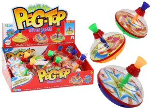 Bączek Dla Dzieci Do Kręcenia Tradycyjny Wirujący 15cm x 14cm 3 Wzory LEAN TOYS