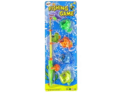 Gra Zręcznościowa Łowienie Rybek Wędka 4 Ryby LEAN TOYS