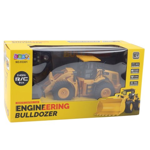 Koparka Buldożer Zdalnie Sterowany RC 2.4G 6CH Żółty LEAN TOYS