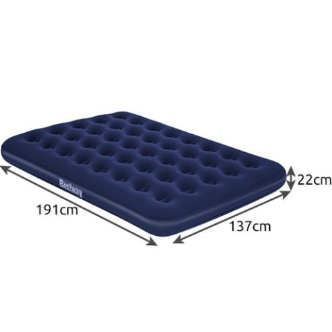 Materac dwuosobowy 191 x 137 x 22 cm BESTWAY 67002 BESTWAY