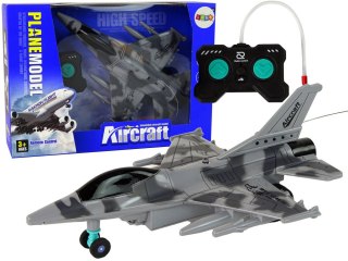 Odrzutowiec Zdalnie Sterowany Pilot Szary LEAN TOYS