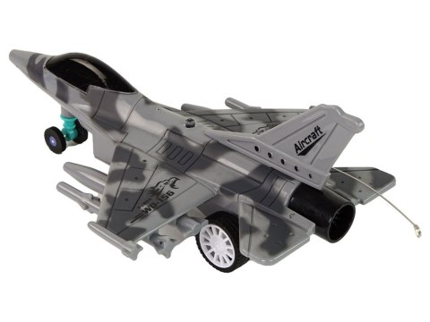 Odrzutowiec Zdalnie Sterowany Pilot Szary LEAN TOYS