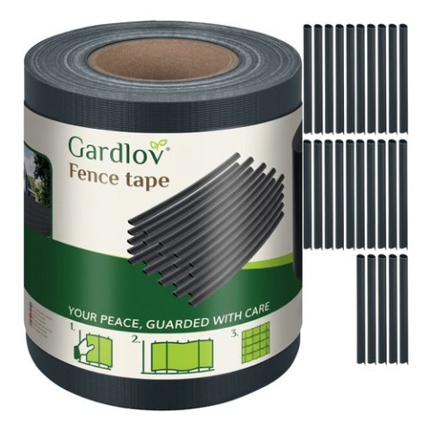 Taśma ogrodzeniowa 19cmx35m 630g/m2 antracyt 23703 GARDLOV