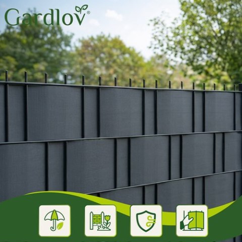 Taśma ogrodzeniowa 19cmx35m 630g/m2 antracyt 23703 GARDLOV