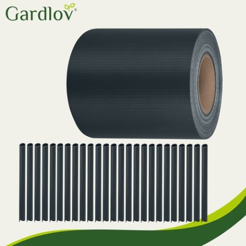 Taśma ogrodzeniowa 19cmx35m 630g/m2 antracyt 23703 GARDLOV