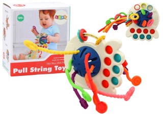 Zabawka Sensoryczna Ośmiornica Gryzak Dla Niemowląt Kolorowa LEAN TOYS