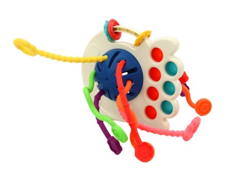 Zabawka Sensoryczna Ośmiornica Gryzak Dla Niemowląt Kolorowa LEAN TOYS