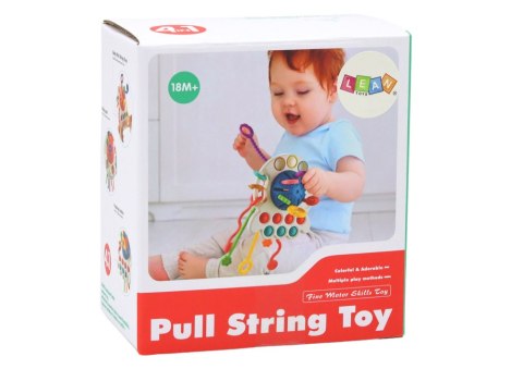 Zabawka Sensoryczna Ośmiornica Gryzak Dla Niemowląt Kolorowa LEAN TOYS
