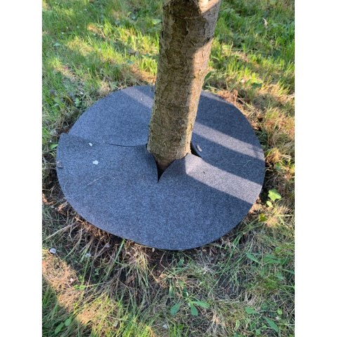 Zestaw krążków antychwastowych 3 szt., Bertoni - 40 cm, szary Bertoni