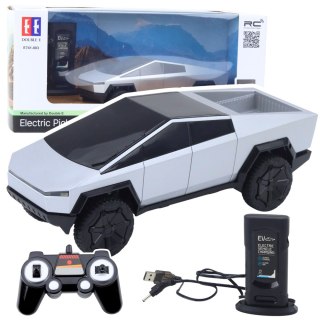 Samochód Zdalnie Sterowany RC Pickup Truck Światła LED Srebrny DOUBLE E