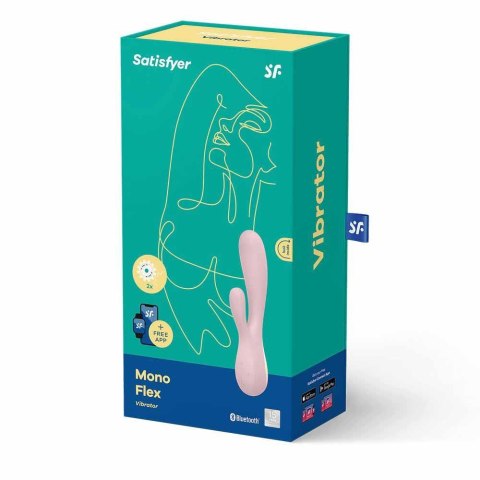 Wibrator króliczek Satisfyer Mono Flex różowy z aplikacją