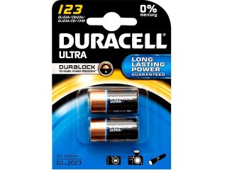 8702# Bateria litowa 3v`cr123 duracell blister 2szt. Blow