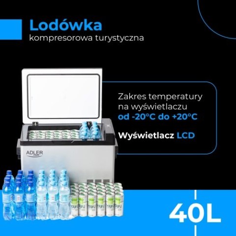 AD 8081 Lodówka kompresorowa turystyczna 40l ADLER