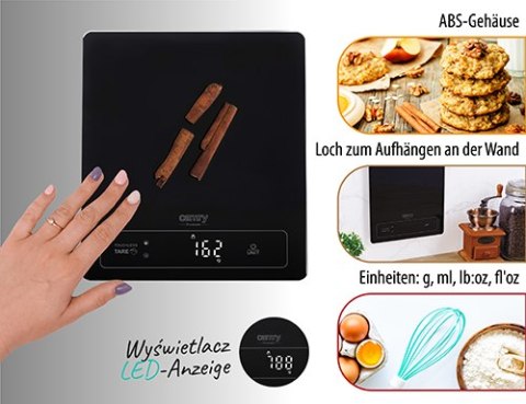 CR 3175 Waga kuchenna - 15kg - bezdotykowe tarowanie CAMRY