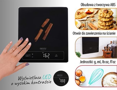 CR 3175 Waga kuchenna - 15kg - bezdotykowe tarowanie CAMRY