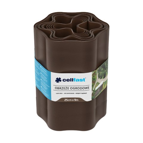 Obrzeże ogrodowe 25cm x 9m Cellfast brązowe CELLFAST