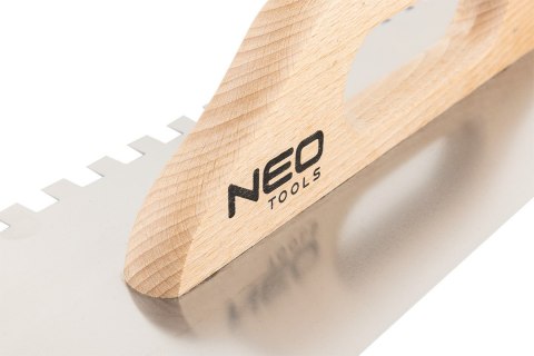 Paca z zębami, 480 x 128 mm, ząb 8 x 8 x 8 mm, uchwyt drewniany NEO TOOLS
